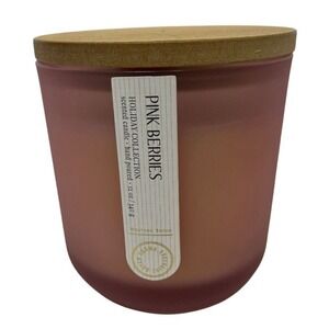 Pink Berries Holiday Collection Candle‎ 12 oz Two Wicks New No Box